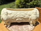 Vintage Mccoy Gnomes Carrying Log Window Box Panter