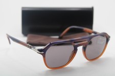 NEW PERSOL P 3206-S 1066/R5 BLUE BROWN HORN FADE AUTHENTIC SUNGLASSES 51-20