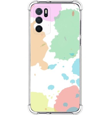 Custodia Per OPPO A16 / A16s Con Design Cactus - Cover In Gel TPU Trasparente, Stampa UV Resistente, Protezione Antiurto