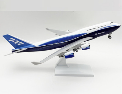30CM BOEING 747-400 Passenger Plane Airplane Landing Gear  Resin Aircraft Model