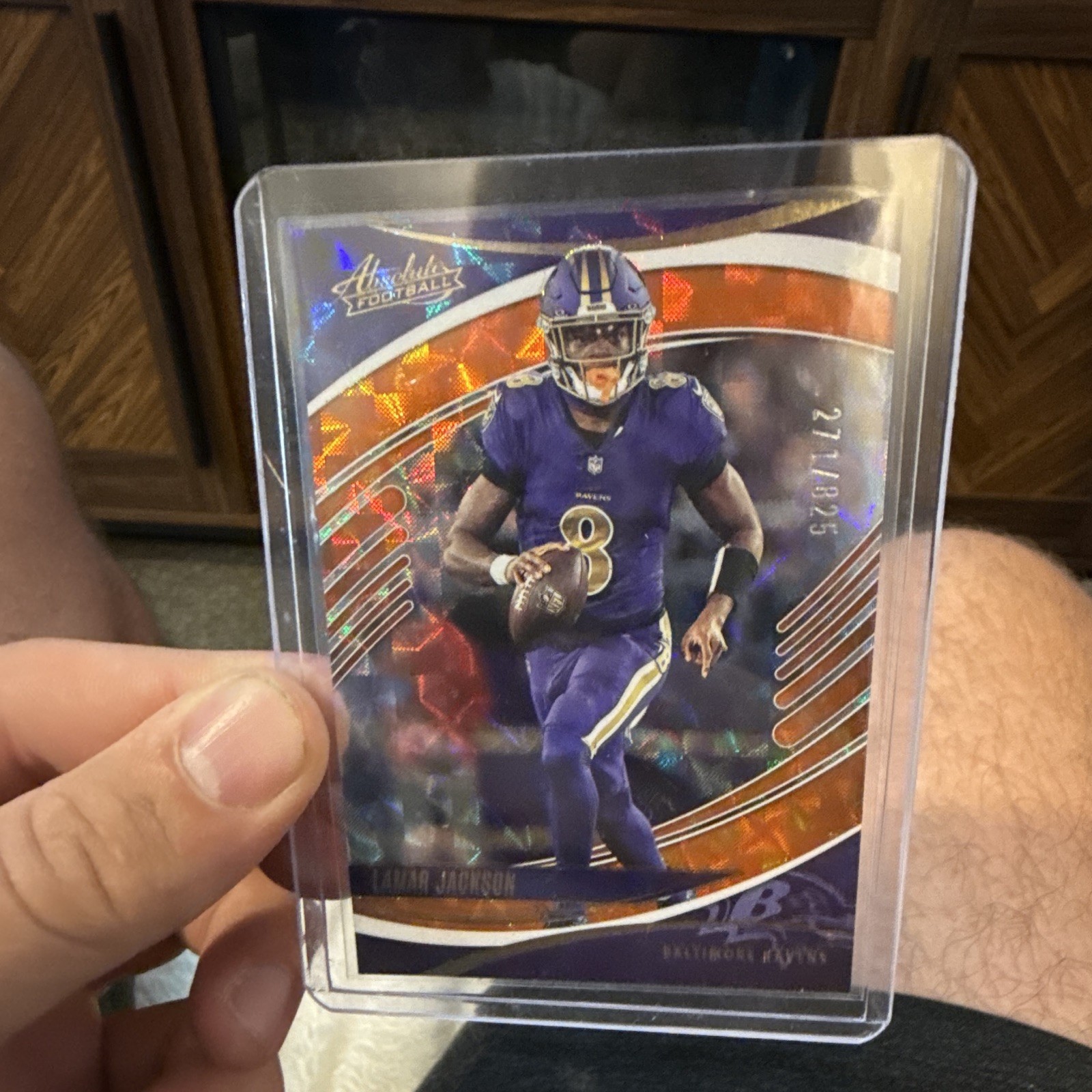 Panini 2025 Absolute Football Lamar Jackson Baltimore Ravens #97 Serial #/275