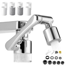 Faucet Extender for Toddlers, Water Filter for Sink Faucet 1080 Rotating 2...
