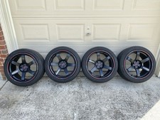 Rays Te37 18x10.5 Saga Time Attack Edition Wheels W Tires 5x114