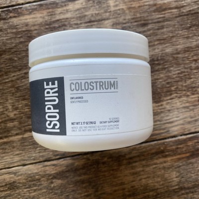Isopure Bovine Colostrum Powder Unflavored 3.17oz EXP 17-18-26 New Fast Ship