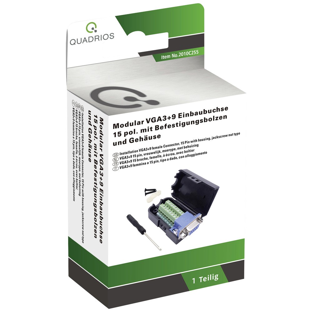 Квадрокоптер Quadrios 2010C255 VGA-Steckverbinder Buchse, gerade Polzahl: 15 шт., 1 комплект
