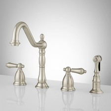 Signature Hardware 394336 Helena Widespread Kitchen Faucet with Side Spray