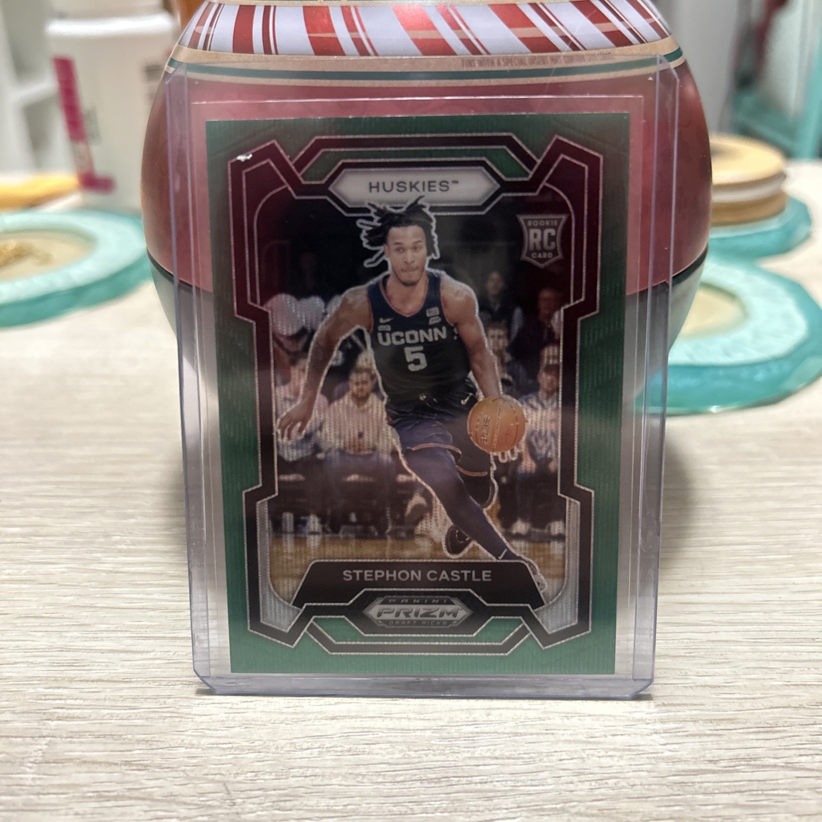 2024 Panini Prizm Draft Picks - Stephon Castle #17 Green Wave Prizm (RC)