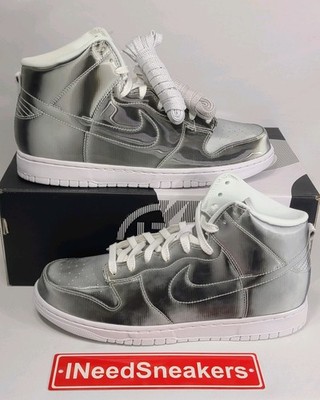 Nike Dunk High x Clot Flux Silver Holo | Mens US Sz 10 | Lenticular Tags Rare 