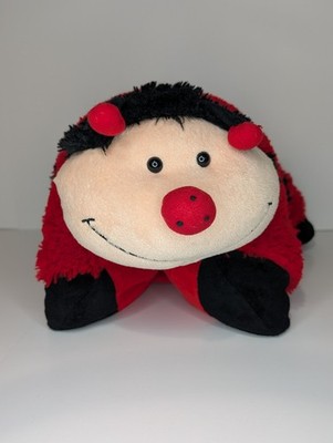 Pillow Pets Ms Ladybug 2010 Plush 18'' Red Black Lady Bug Stuffed Animal