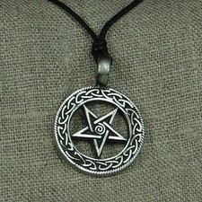 Pentagramm Drudenfuß Wicca Magie Gothic Anhänger Pentagram Amulett WGT 30097M