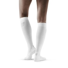 CEP Women's Recovery Compression Tall Socks, WP450R2, Running, White, Size II