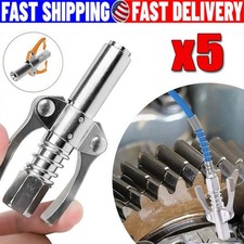 Grease Gun Coupler Double Handle High Pressure Quick Release Lock Oil Nozzles