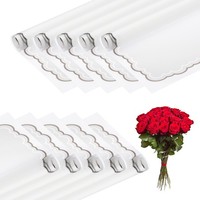 Blumenverpackungspapier, 10 Blatt Wasserdicht, Weiß, FüR Hochzeiten Diy
