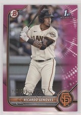2022 Bowman Prospects Fuchsia Border 270/299 Ricardo Genoves #BP-60 uk2