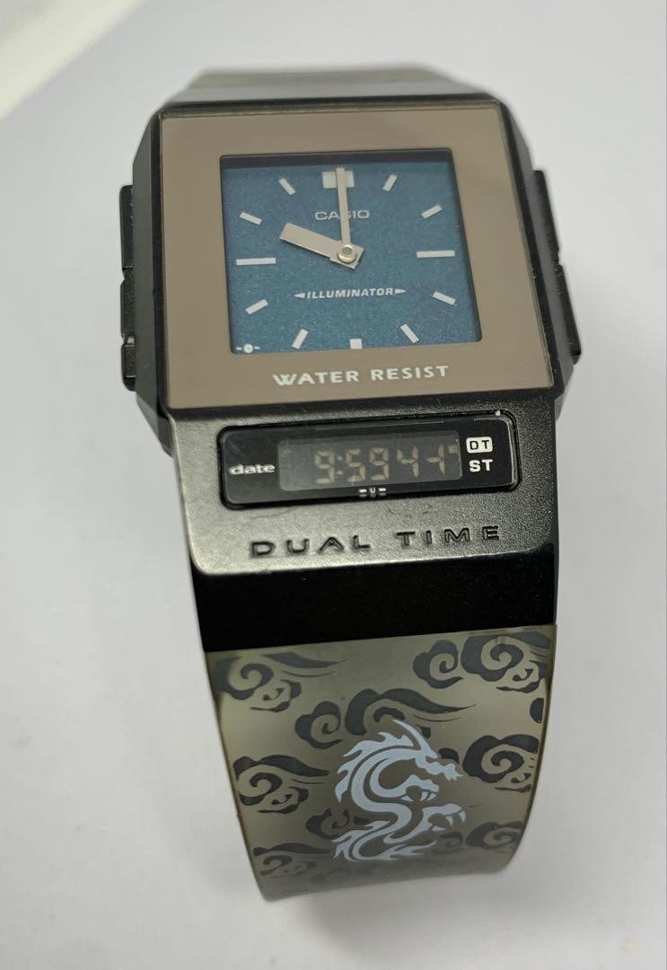 PELA Tested body Film CASIO Working Vintage Dual Watch Ana-Digi only FS-01 Time - vintagewatches.pk