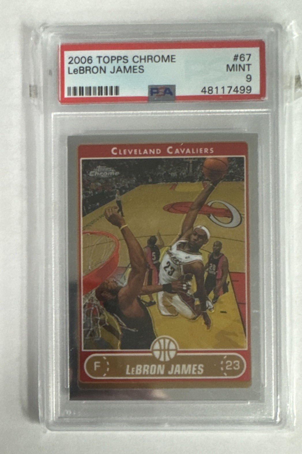 2006 Topps Chrome LeBron James #67 PSA 9 MINT Cavs MVP