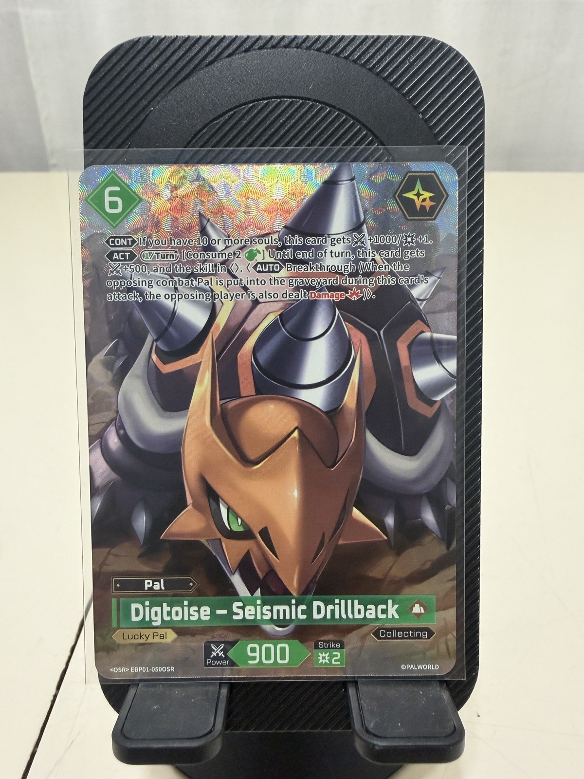 Digtoise Seismic Drillback EBP01-050 OSR Dawn of Palpagos Palworld TCG Card