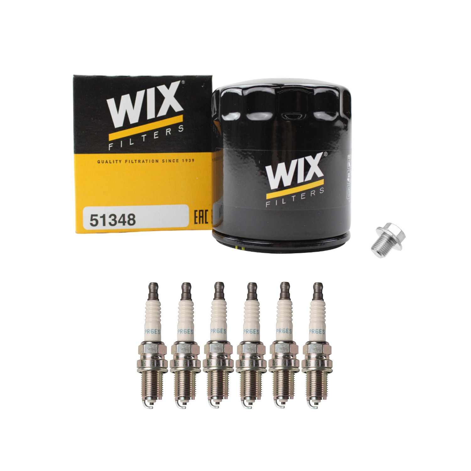 Wix Engine Oil Filter  NGK 6 Standard Spark Plugs kit for Supra 3.0L L6 DOHC