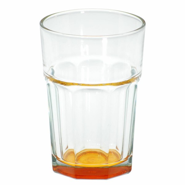 Latte Macchiato Glas, Kaffeeglas, Kaffeetasse, Cappuccino, Tasse, Orange, 300 Ml-image