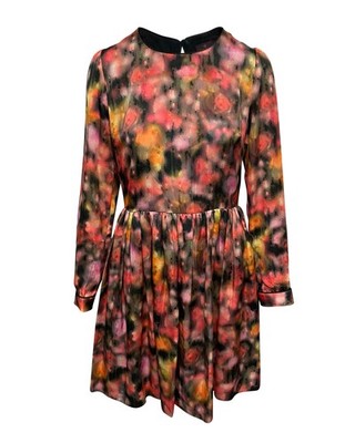 Mulberry Langärmliges Kleid Aus Mehrfarbigem Polyester Weiblich Mehrfarbig M