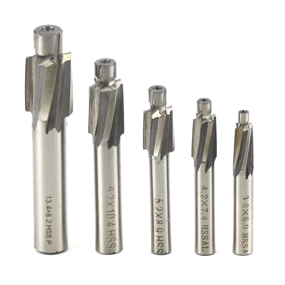 1/5/7 tlg Flachsenker Satz HSS Senker M3-M12 Kopfsenker Zapfensenker Kegelsenker - Bild 2 von 4