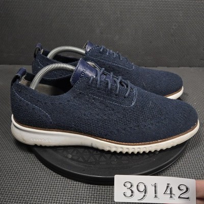 Cole Haan Zerogrand Shoes Mens Size 9 Blue Knit Casual Sneakers Comfort C33496