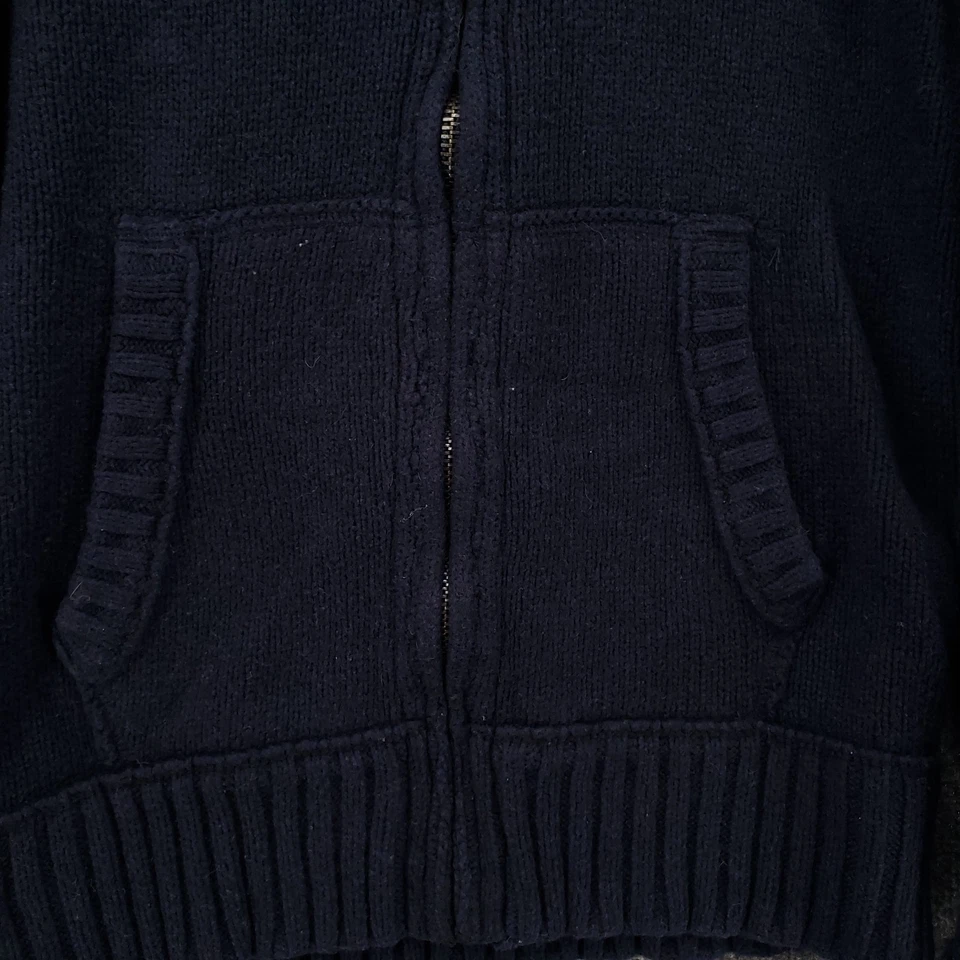 Abercrombie & Fitch Hoodie Womens XL Blue Full Zip Sweatshirt Drawstring Moose - Image 3 of 4