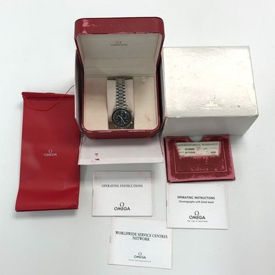 Omega Speedmaster Ref 35105000 1750032.1 1750033.1 Box,Card,Service Papers,Books