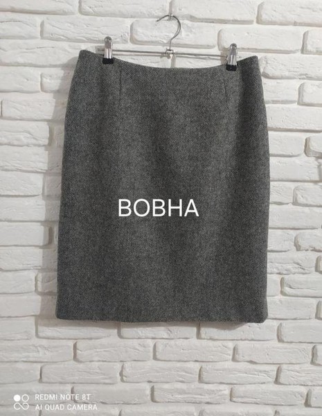 Women Gant Skirt Grey Wool S