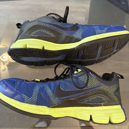 Size 12 Nike Dual Fusion TR 2 Black/Volt/Blue Running Shoes 443819-400 - Picture 6 of 8