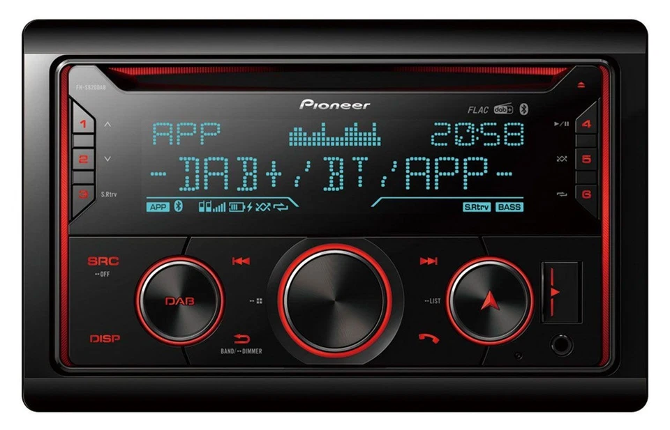 Pioneer 2DIN DAB MP3 Bluetooth USB CD Autoradio für Smart ForTwo 10-15 ISO Profi - Bild 2 von 4
