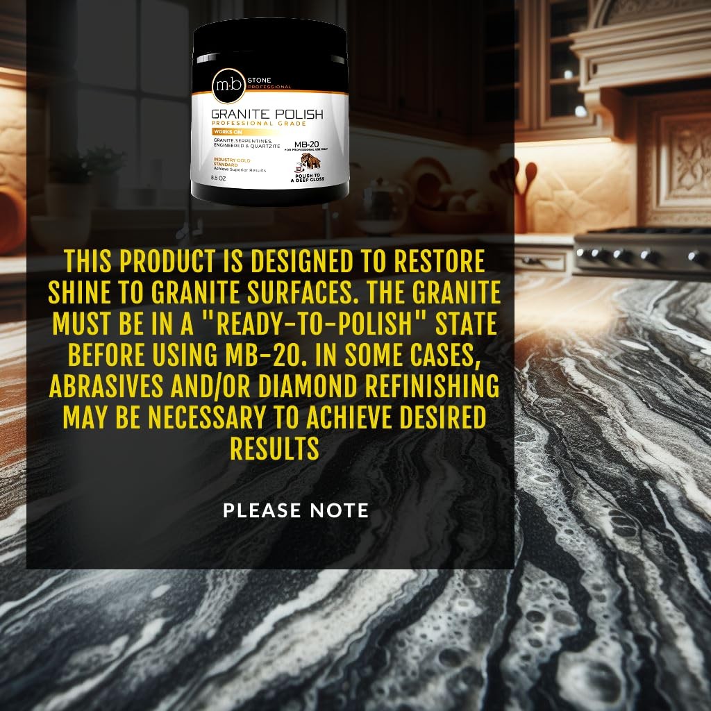 MB Stone MB-20 Polishing Kit - Granite Polish, Granite Polishing Tool, Stone ...