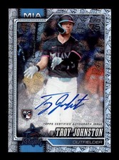 TROY JOHNSTON 2026 TOPPS SERIES 1 ROOKIE 75TH ANNIVERSARY LOGO AUTO #/75 BG1188