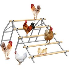 Chicken Perch Ladder for Coop, Roosting Bar, DIY with Your Own Wooden Boards