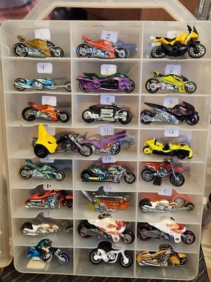 hot wheels/matchbox MOTORCYCLES (case #24) ducati bmw fly by 4-wheeler ATV