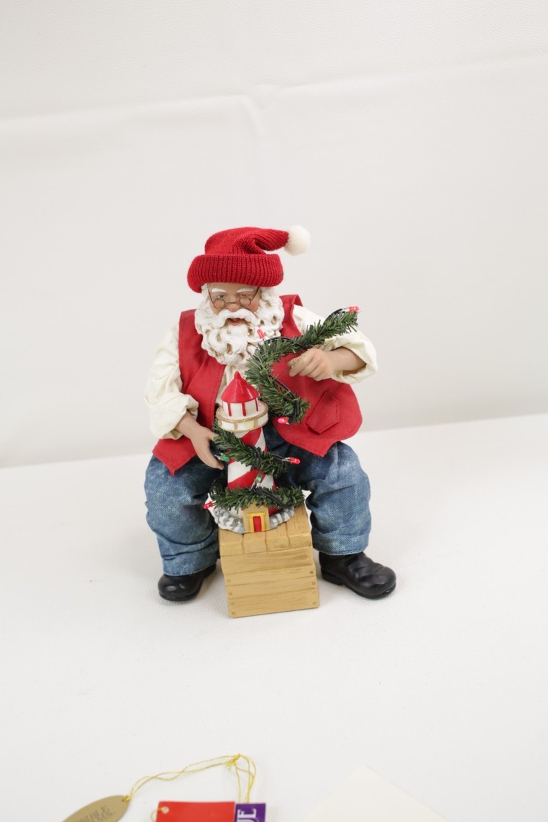Possible Dreams Clothtique Santa “Coastal Christmas” Lighted