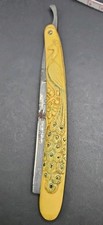 W.H. Morley & Sons Peacock Straight Razor.   Clover Brand. Blade Says SPECIAL.