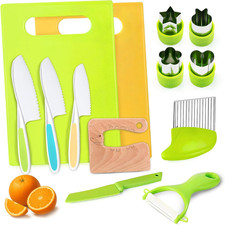 13Pcs Toddler Knife Set Kids Knifes for Real Cooking Children Safe Cooking Set