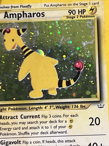 Ampharos 1/64 Pokémon Neo Revelation Holo Rare HP - Picture 11 of 17