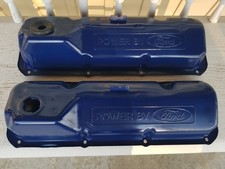 1970-1971 Mustang Torino Cougar 351c Cleveland 4v Valve Covers W Oil Drippers
