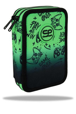 5907360007517 Piórnik podwójny z wyposażeniem Coolpack Jumper 2 Game Over Gradie