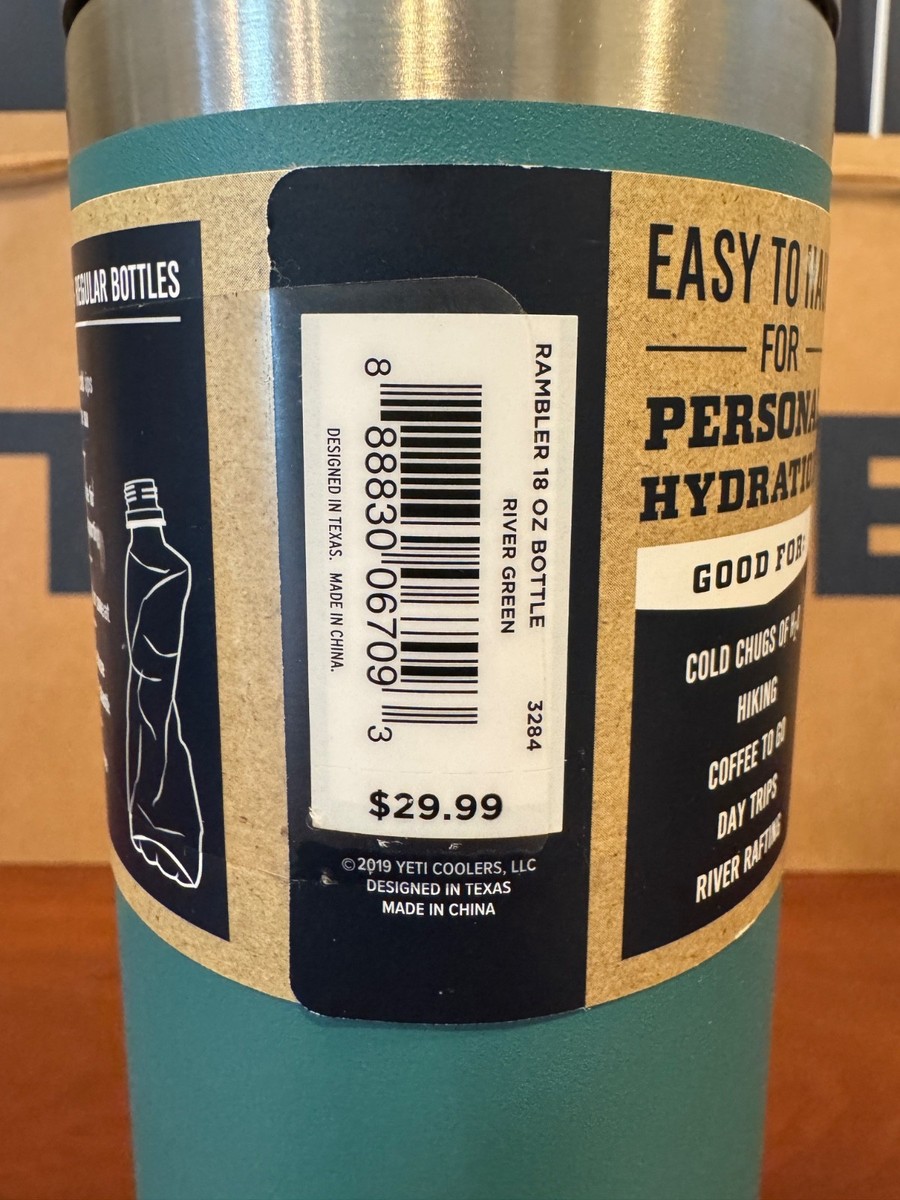 BRAND NEW* YETI ***RIVER GREEN*** 18oz RAMBLER 2019 BOTTLE - RARE