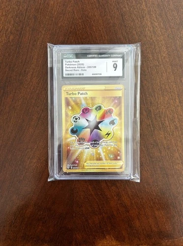 2020 Pokemon - Turbo Patch Trainer Rare - Darkness Ablaze 200/189 - CGC 9 Mint!
