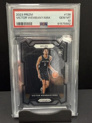 2023 Panini Prizm Victor Wembanyama #136 PSA 10 RC San Antonio Spurs