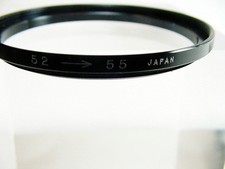 52mm - 55mm Step-Up Adapter Ring Metal Japan No box New 6.95