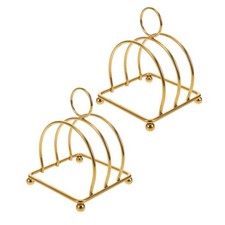 2pcs Stainless Steel Toast Rack - Bread Holder For Restaurant Kitchen