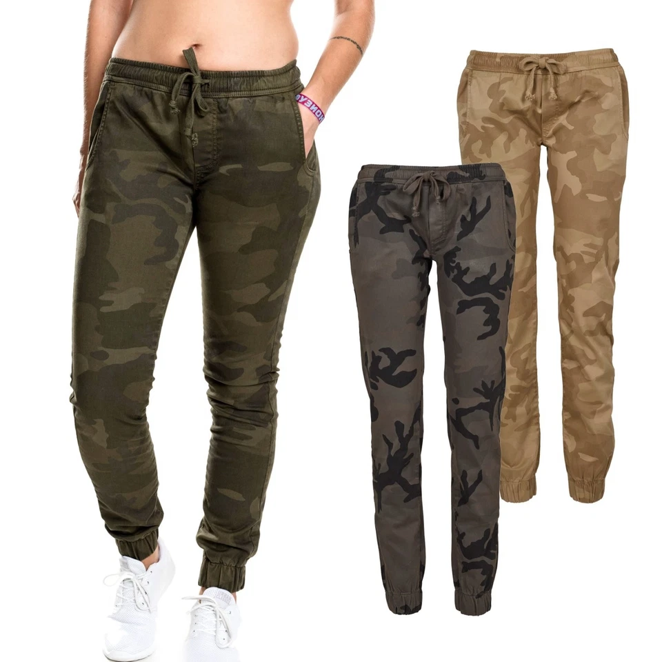 Urban Classics Ladies - Jogging Pants Stretch Hose camo - Bild 1 von 1