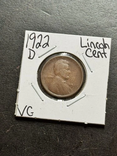 1922 D Lincoln Wheat Cent Penny VG Very Good U.S. 1c Better Date Coin (Raw18408)