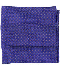 Countess Mara Mens Illusion Geo Pocket Square, Blue, OS