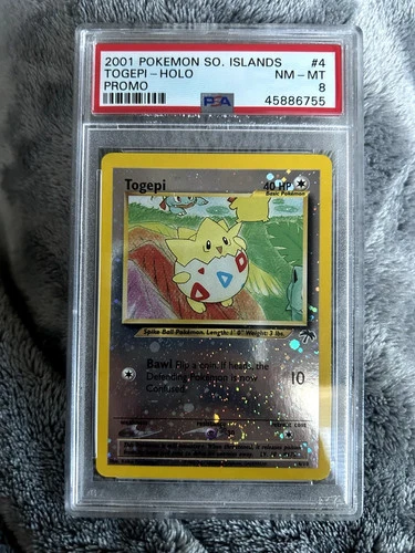 2001 Pokemon Southern Islands Togepi Holo Promo PSA 8 Promo #4